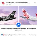 Virgin Australia and Air New Zealand Codeshare