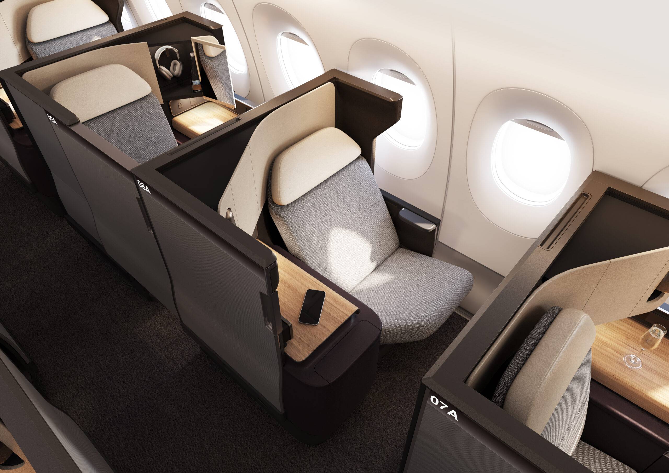 Qantas A350 Business Class on Project Sunrise