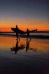 Surfing at Noosa Heads, Queensland