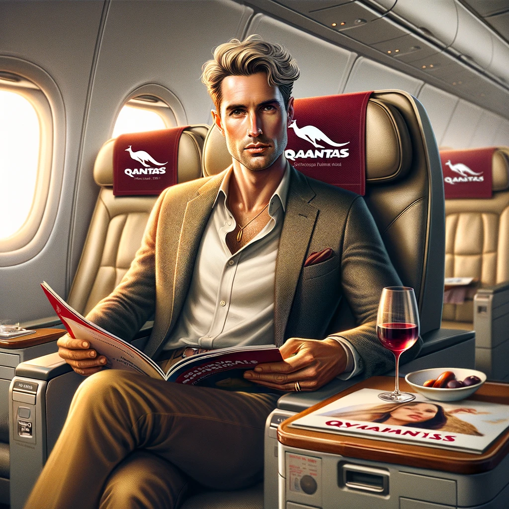 Dalle Qantas passenger