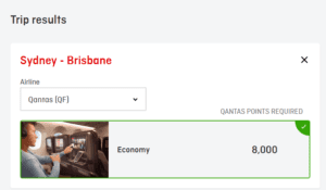 Sydney to Brisbane reward points